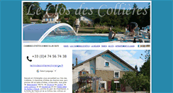Desktop Screenshot of leclosdescollieres.fr